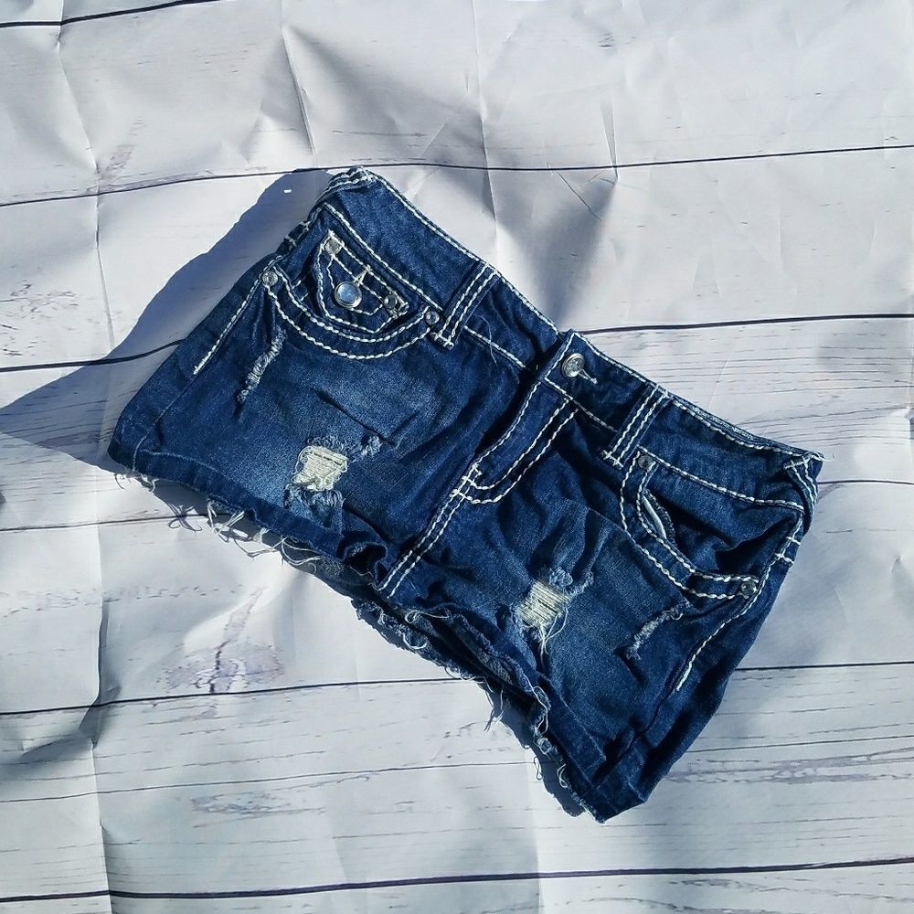 5/$25 rue21 denim mini skirt bling 1 club jean